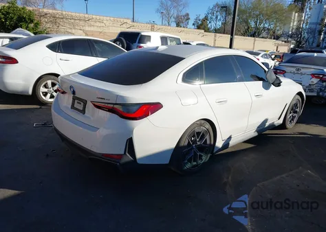 2023 BMW I4 Edrive40 z USA, uszkodzony, nr VIN WBY73AW0XPFR44350